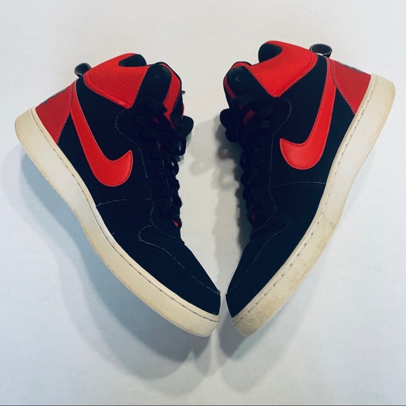 Nike Shoes Nike Court Borough High Black Red Sneakers Vol 2 Poshmark